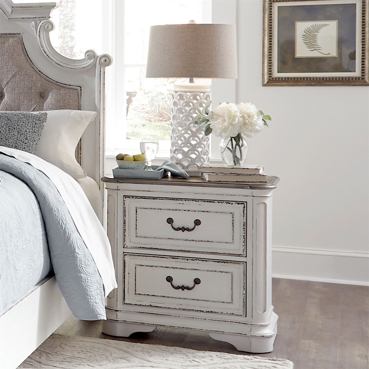 Magnolia manor 2 drawer hot sale nightstand